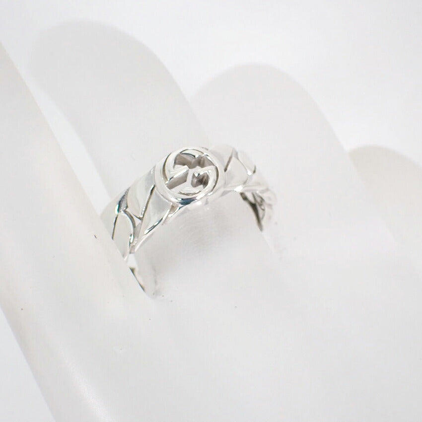 【中古】GUCCI/グッチ 925 インターロッキングG リング /18号/j90-6