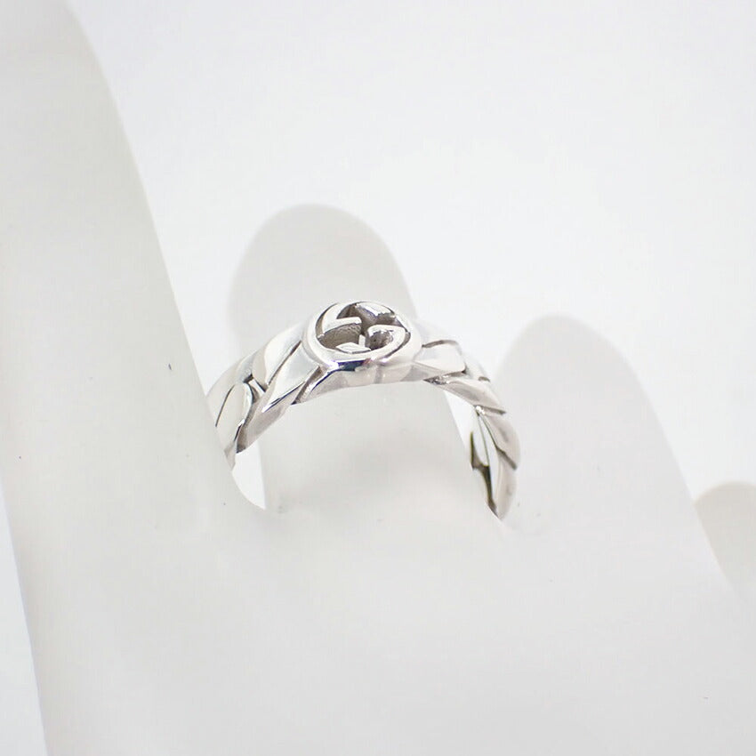【中古】GUCCI/グッチ 925 インターロッキングG リング /18号/j90-6