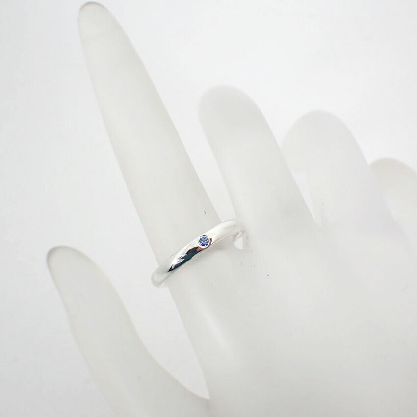 【中古】TIFFANY/ティファニー/925/ブルーサファイア/スタッキングバンド/リング /10号/j91-10
