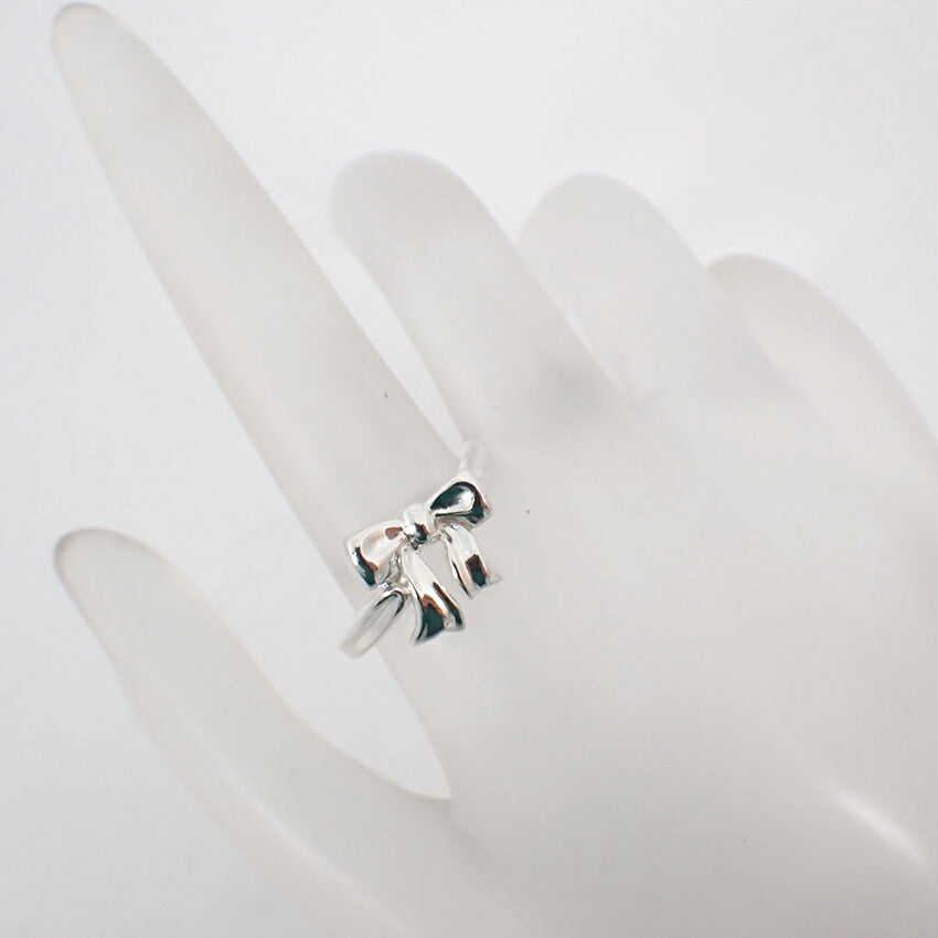 【中古】TIFFANY/ティファニー/925/リボン/リング/14.5号/j91-1