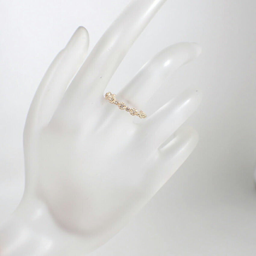 【中古】agete/アガット K10 ダイヤモンド/0.05ct リング /11号/j92-6