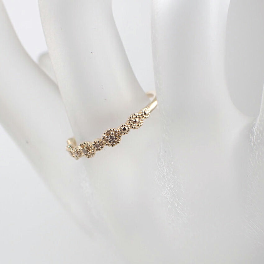 【中古】agete/アガット K10 ダイヤモンド/0.05ct リング /11号/j92-6