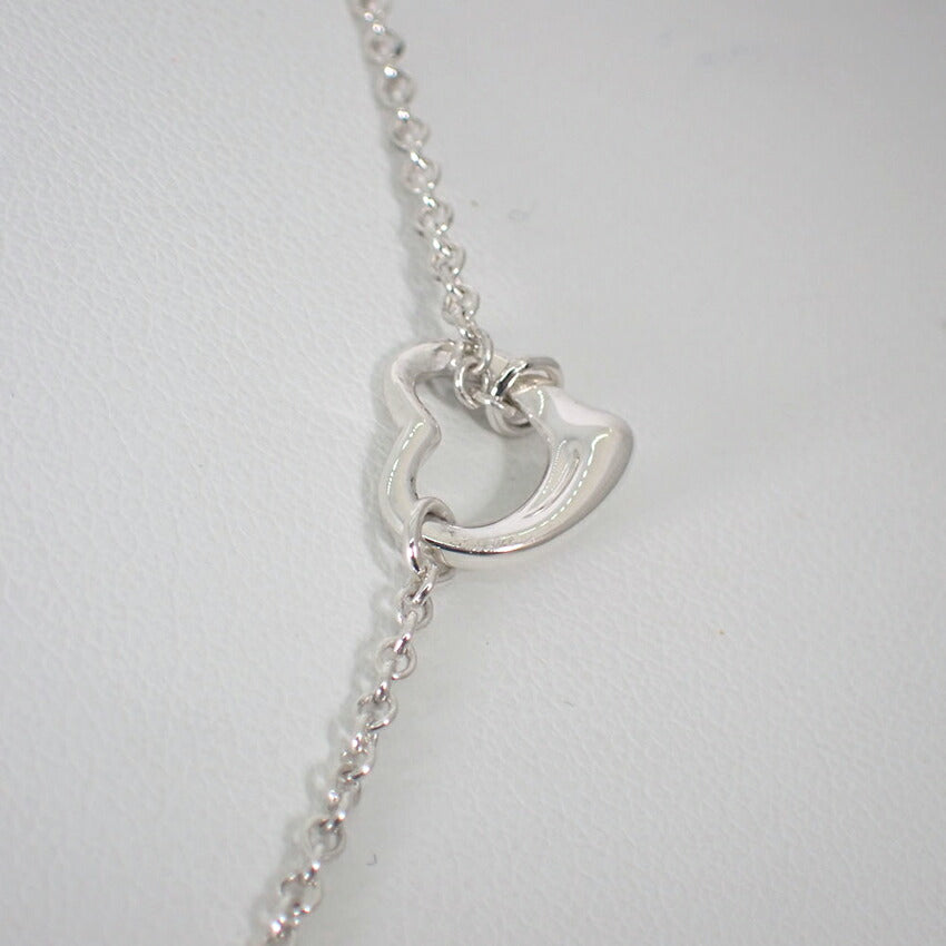 【中古】TIFFANY/ティファニー 925 オープンハート ３P ネックレス/j93-12