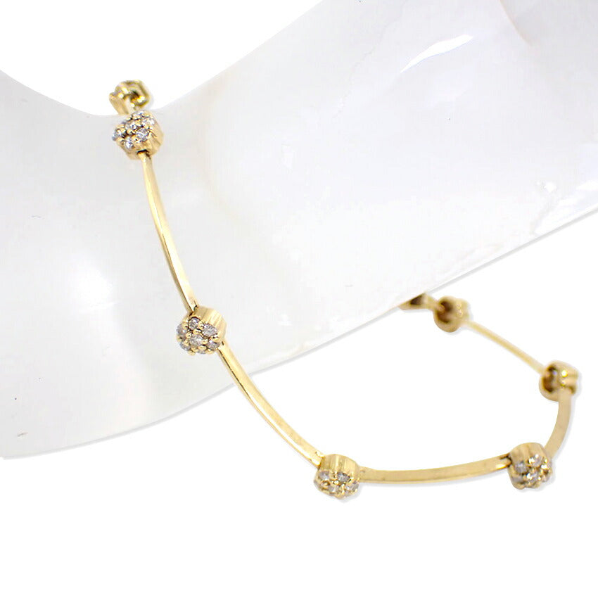 【中古】K18 ダイヤモンド/0.37ct ブレスレット/j94-5