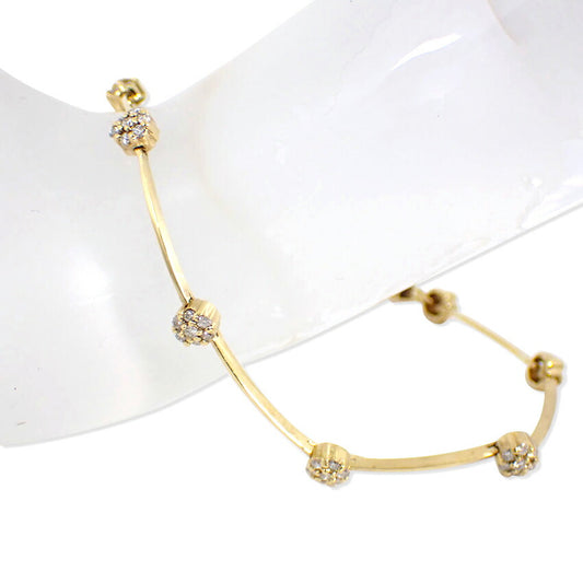 【中古】K18 ダイヤモンド/0.37ct ブレスレット/j94-5