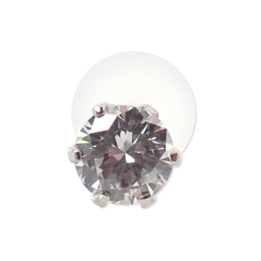 Pt900 ダイヤモンド ピアス 0.195ct G VS2 VG　中央宝石研究所ソーティング付き/j96-4