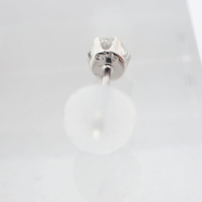 Pt900 ダイヤモンド ピアス 0.195ct G VS2 VG　中央宝石研究所ソーティング付き/j96-4
