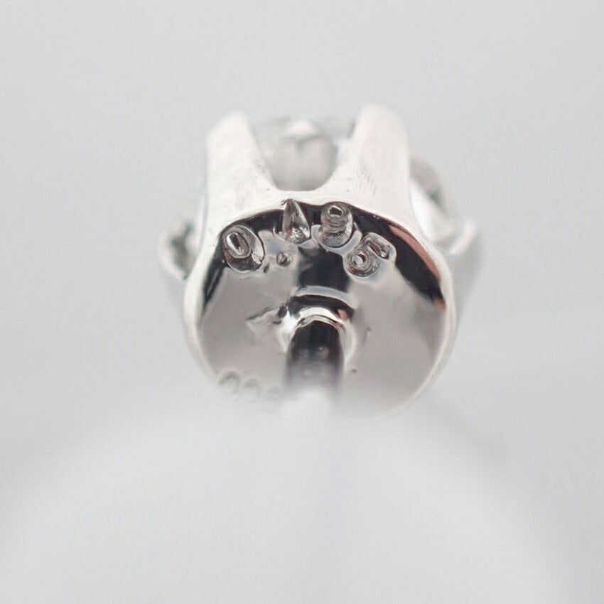 Pt900 ダイヤモンド ピアス 0.195ct G VS2 VG　中央宝石研究所ソーティング付き/j96-4