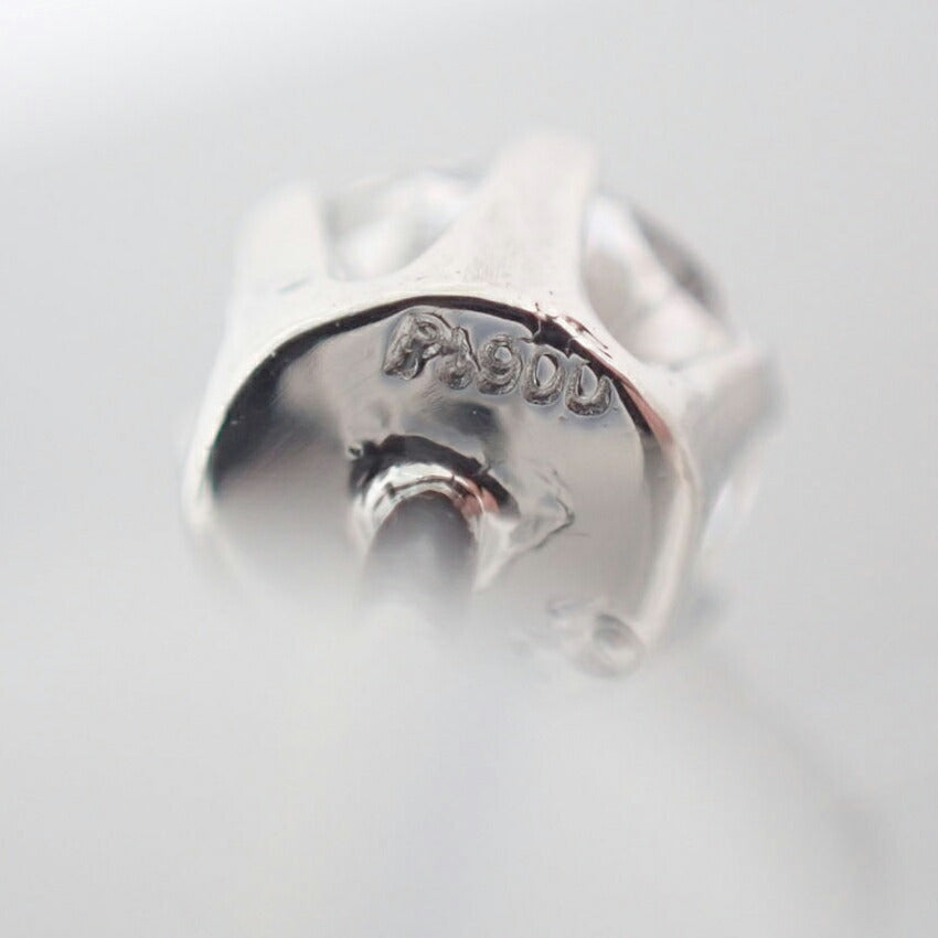 Pt900 ダイヤモンド ピアス 0.195ct G VS2 VG　中央宝石研究所ソーティング付き/j96-4