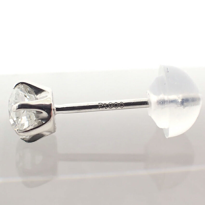 Pt900 ダイヤモンド ピアス 0.309ct G I1 FAIR　中央宝石研究所ソーティング付き/j96-7