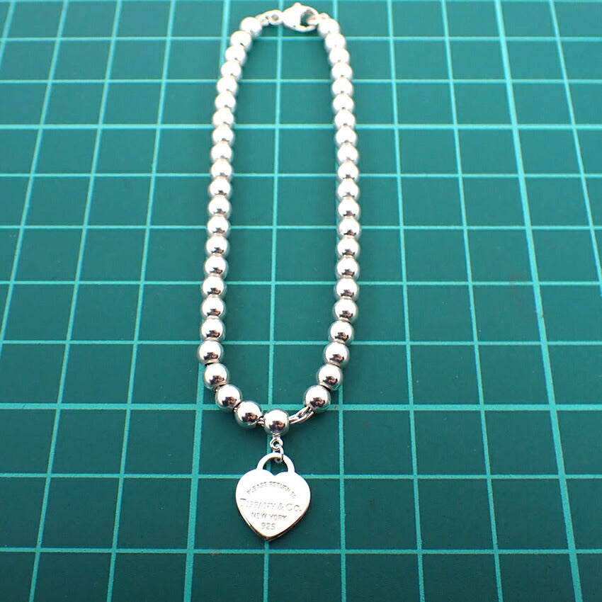 【中古】TIFFANY/ティファニー 925 ハートタグ ブレスレット/j97-5