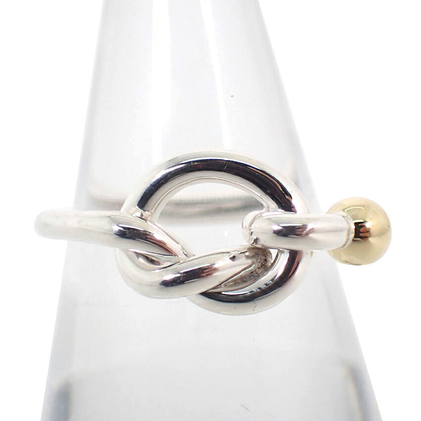 【中古】TIFFANY/ティファニー 925/750 ラブノット  リング/11.5号/j98-3
