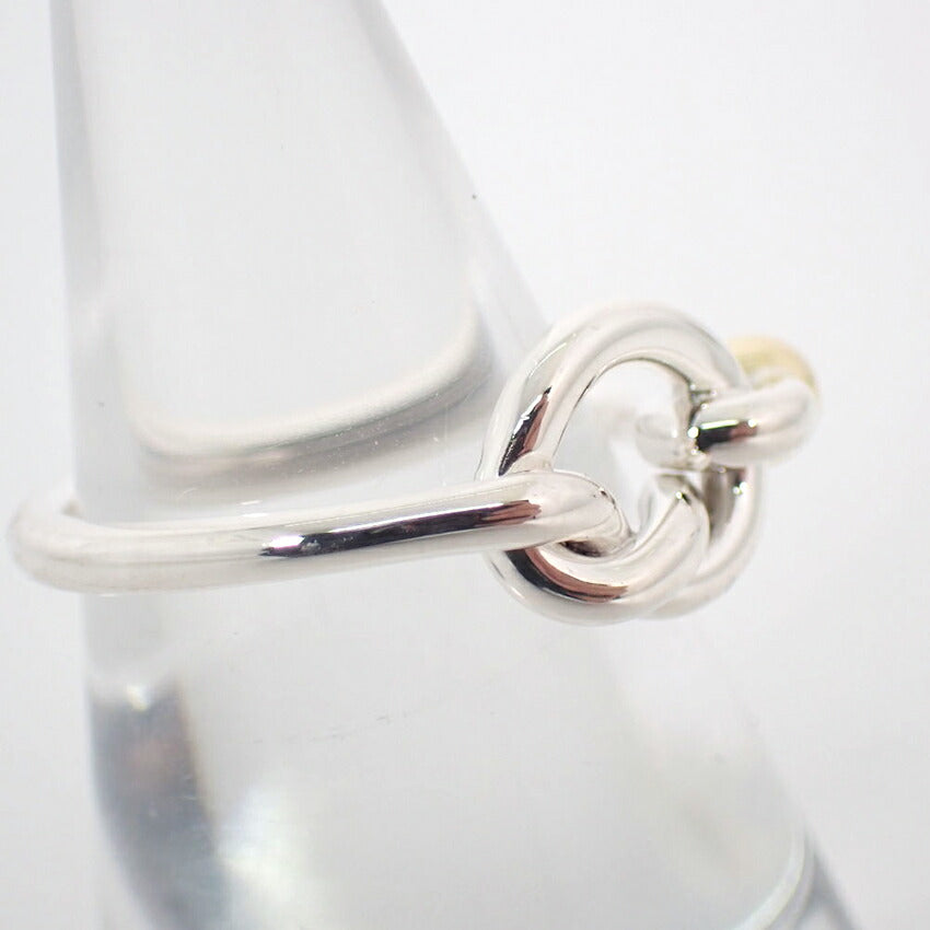 【中古】TIFFANY/ティファニー 925/750 ラブノット  リング/11.5号/j98-3
