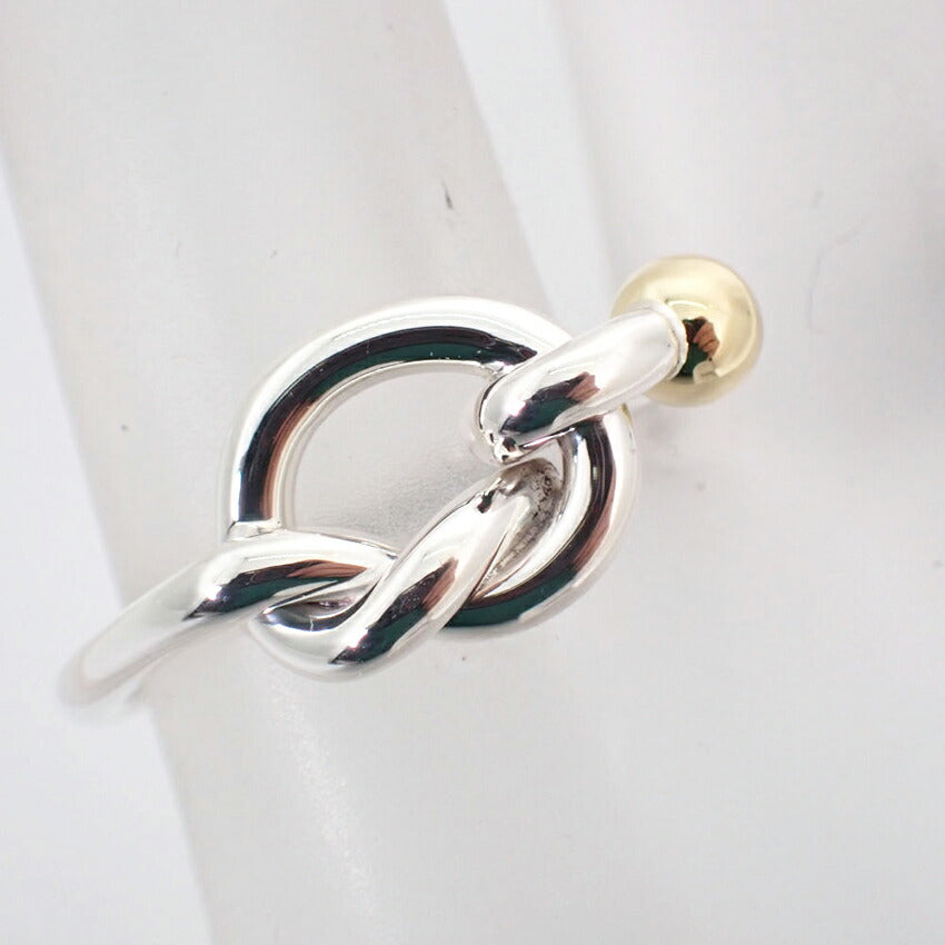 【中古】TIFFANY/ティファニー 925/750 ラブノット  リング/11.5号/j98-3