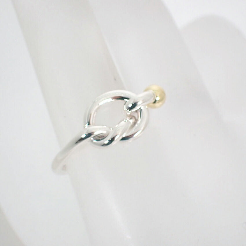 【中古】TIFFANY/ティファニー 925/750 ラブノット  リング/11.5号/j98-3