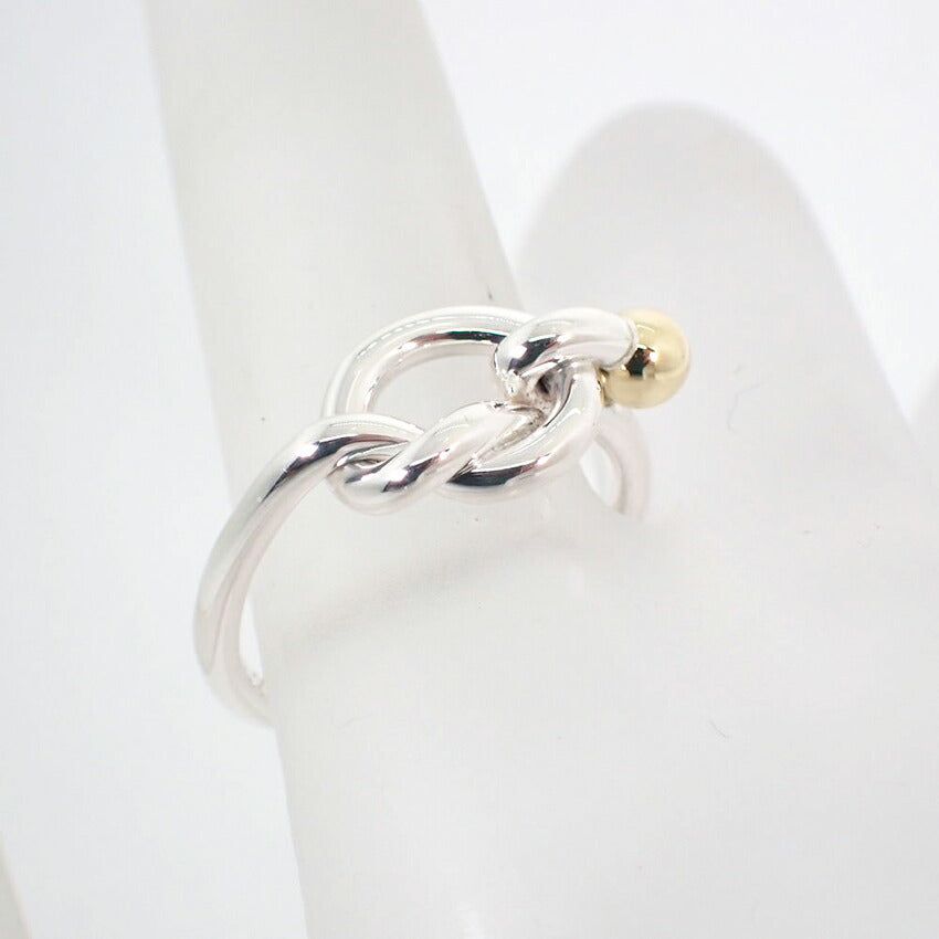 【中古】TIFFANY/ティファニー 925/750 ラブノット  リング/11.5号/j98-3