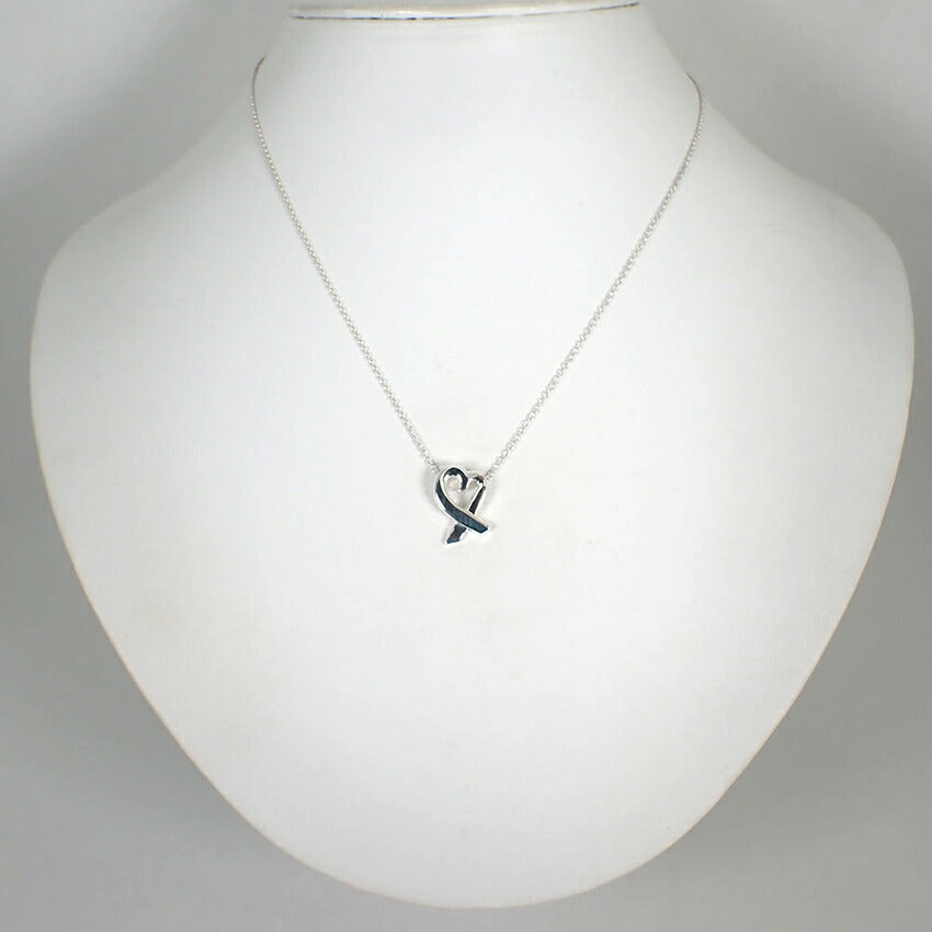 【中古】TIFFANY/ティファニー 925 ラビングハート ペンダント/ネックレス/j98-7