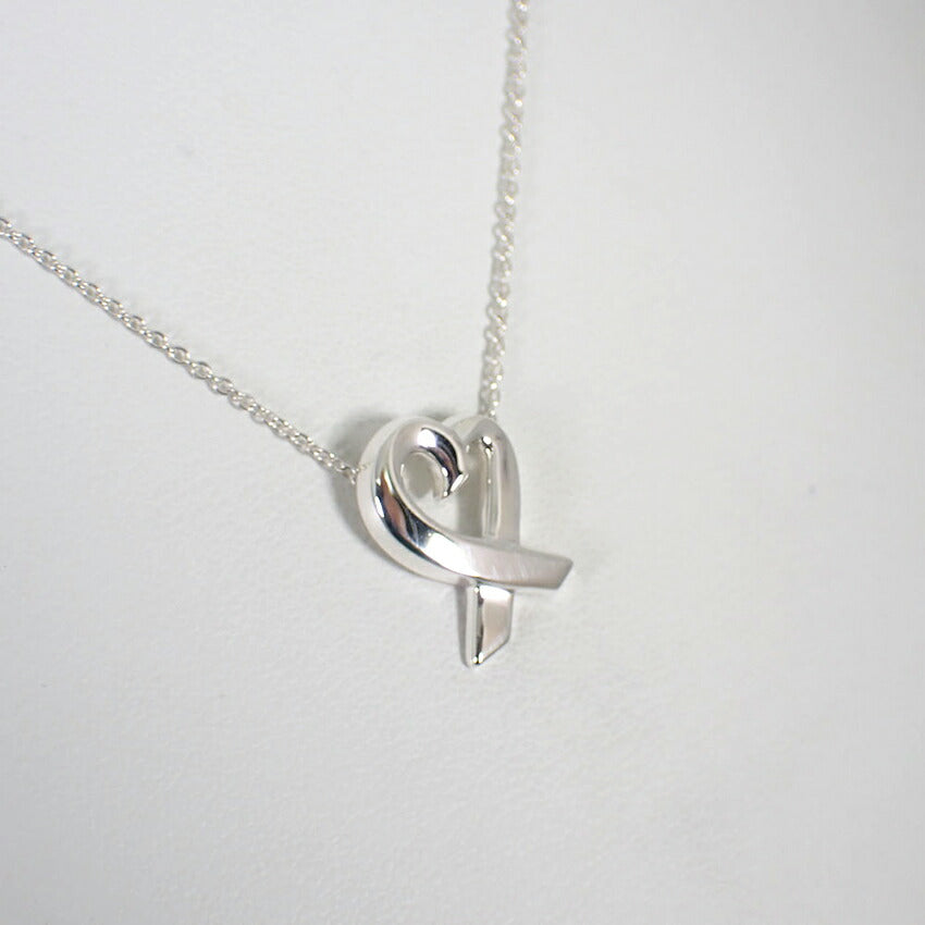 【中古】TIFFANY/ティファニー 925 ラビングハート ペンダント/ネックレス/j98-7