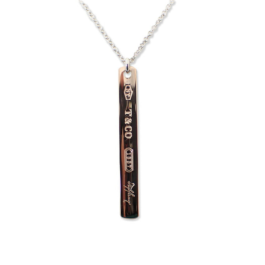 【中古】TIFFANY/ティファニー 925/METAL 1837  ペンダント/ネックレス/j98-8
